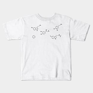 Organic Chemistry Molecule Pack Kids T-Shirt